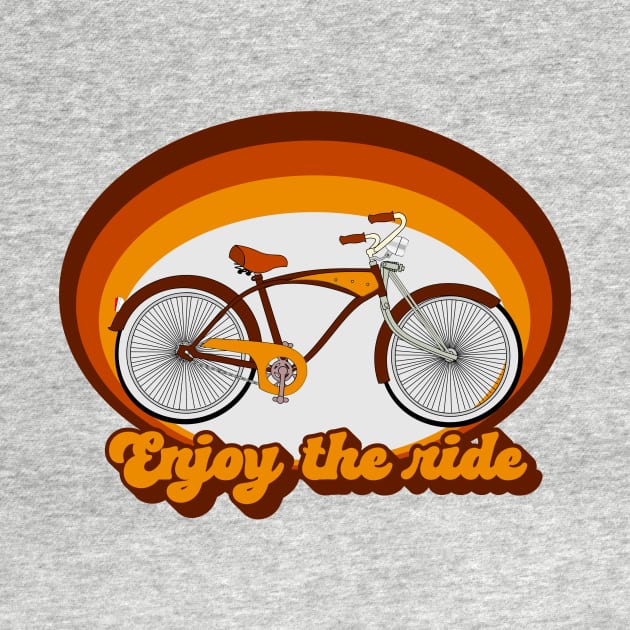 Lispe Enjoy the Ride Retro 70s Bicycle by Lispe